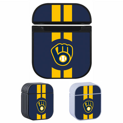 MLB Milwaukee Brewers Stripe Apple AirPods Case-AirPod Case-Altracase