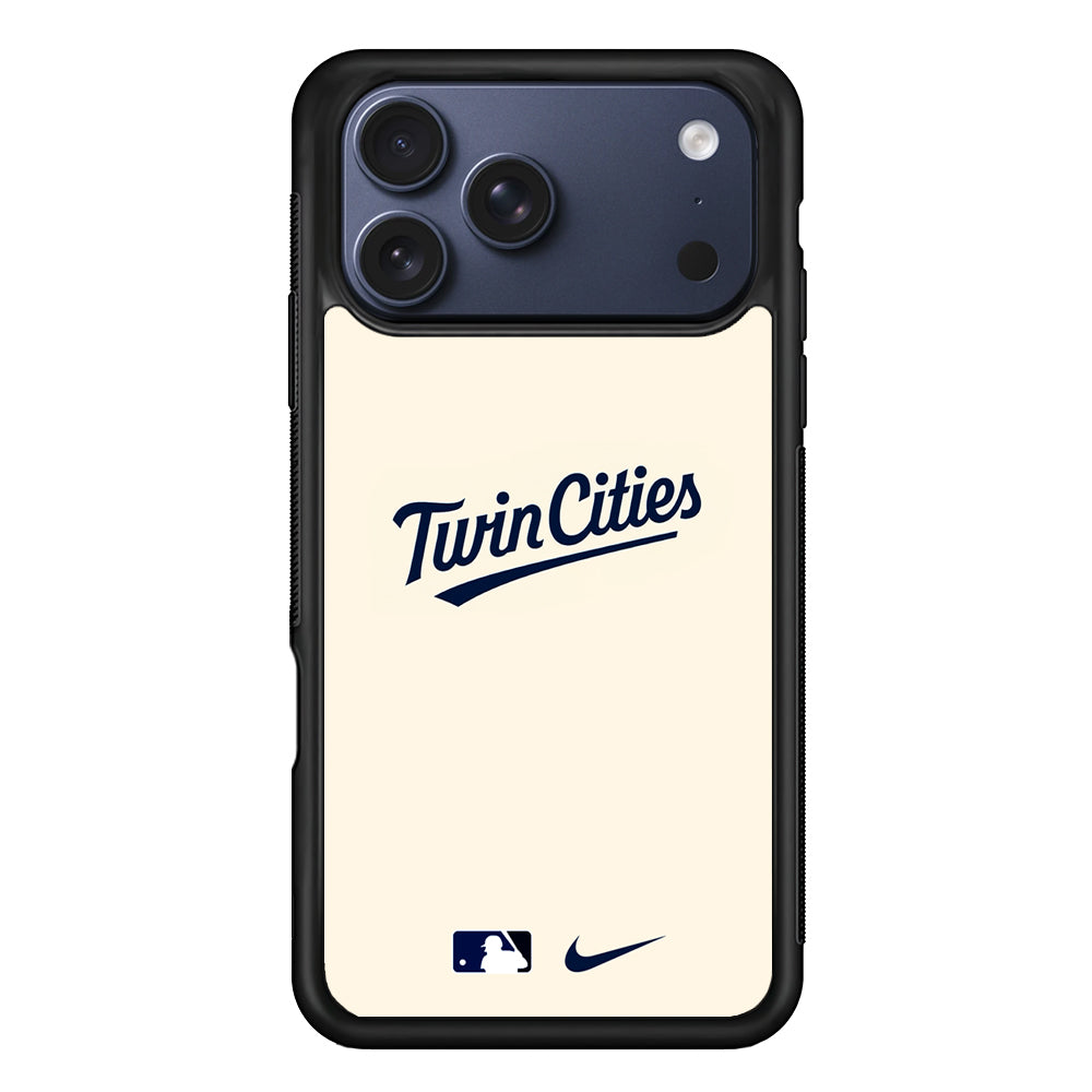 MLB Minnesota Twins Cream Nike iPhone 17 Pro Case - Altracase