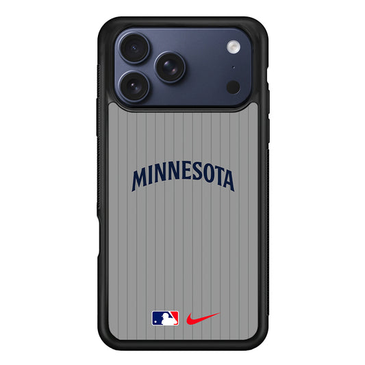 MLB Minnesota Twins Gray Nike iPhone 17 Pro Case - Altracase