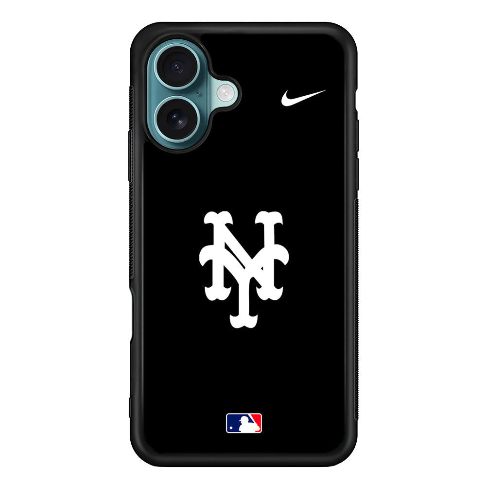 MLB New York Mets Black Nike iPhone 16 Plus Case - Altracase