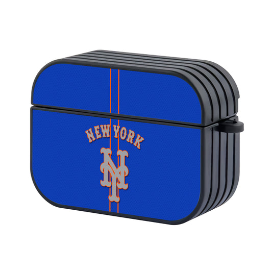 MLB New York Mets Blue Apple Airpods Pro Case-AirPods Pro Case-Altracase