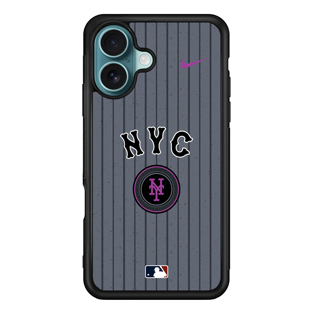 MLB New York Mets Gray Nike iPhone 16 Case - Altracase