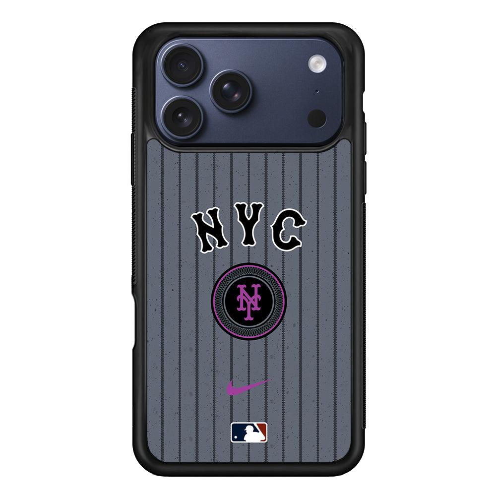 MLB New York Mets Gray Nike iPhone 17 Pro Case - Altracase