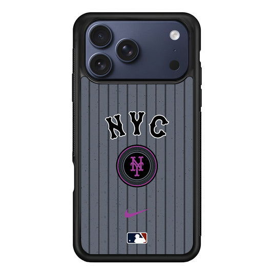 MLB New York Mets Gray Nike iPhone 17 Pro Case - Altracase