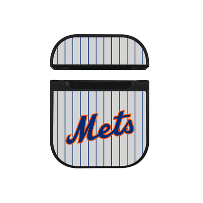 MLB New York Mets Jersey Apple AirPods Case-AirPod Case-Black-Altracase