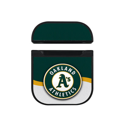 MLB Oakland Athletics Logo Apple AirPods Case-AirPod Case-Black-Altracase