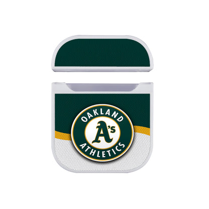 MLB Oakland Athletics Logo Apple AirPods Case-AirPod Case-White-Altracase