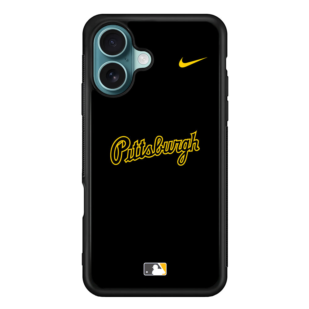 MLB Pittsburgh Pirates Black Nike iPhone 16 Case - Altracase