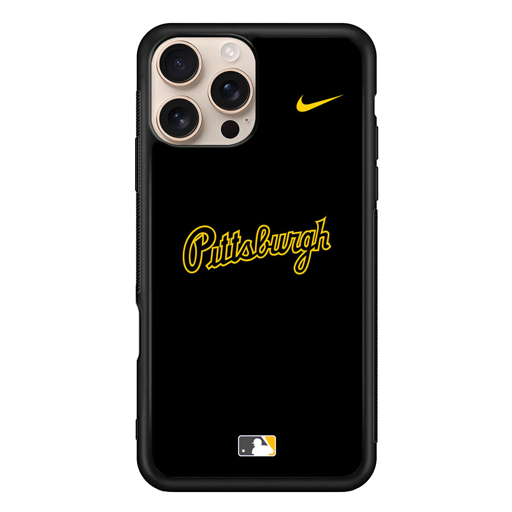 MLB Pittsburgh Pirates Black Nike iPhone 16 Pro Case - Altracase