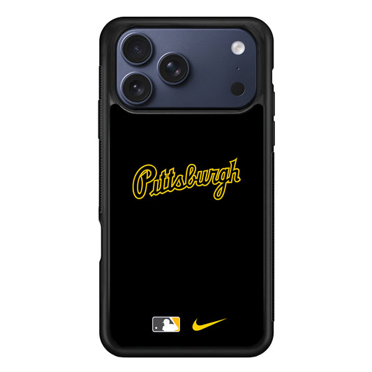 MLB Pittsburgh Pirates Black Nike iPhone 17 Pro Case - Altracase