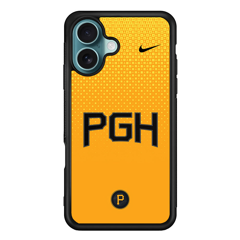 MLB Pittsburgh Pirates Yellow Nike iPhone 16 Case - Altracase