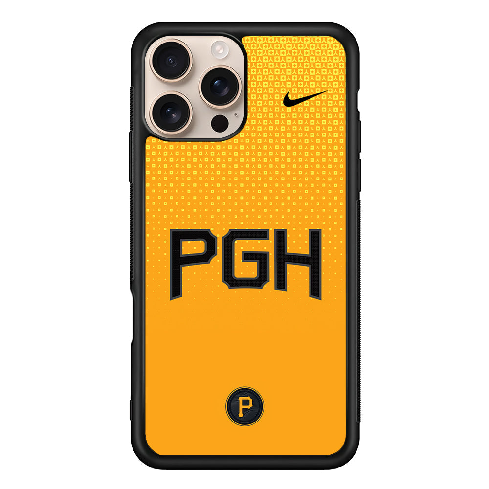 MLB Pittsburgh Pirates Yellow Nike iPhone 16 Pro Max Case - Altracase
