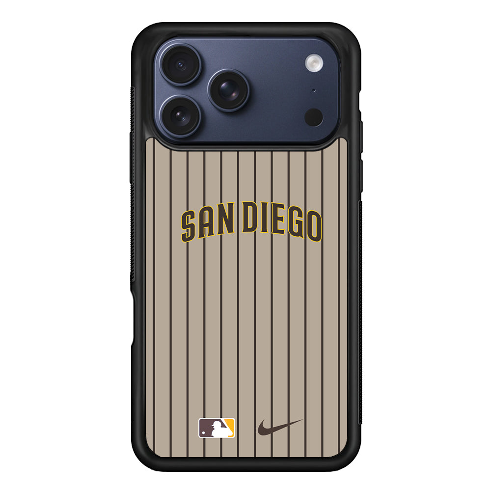 MLB San Diego Padres Brown Nike iPhone 17 Pro Case - Altracase