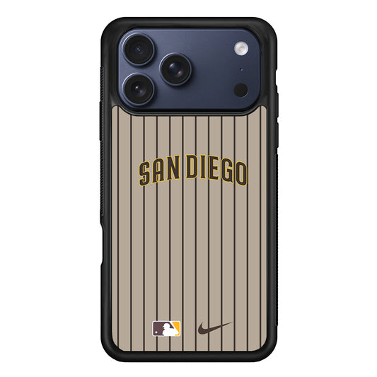 MLB San Diego Padres Brown Nike iPhone 17 Pro Case - Altracase
