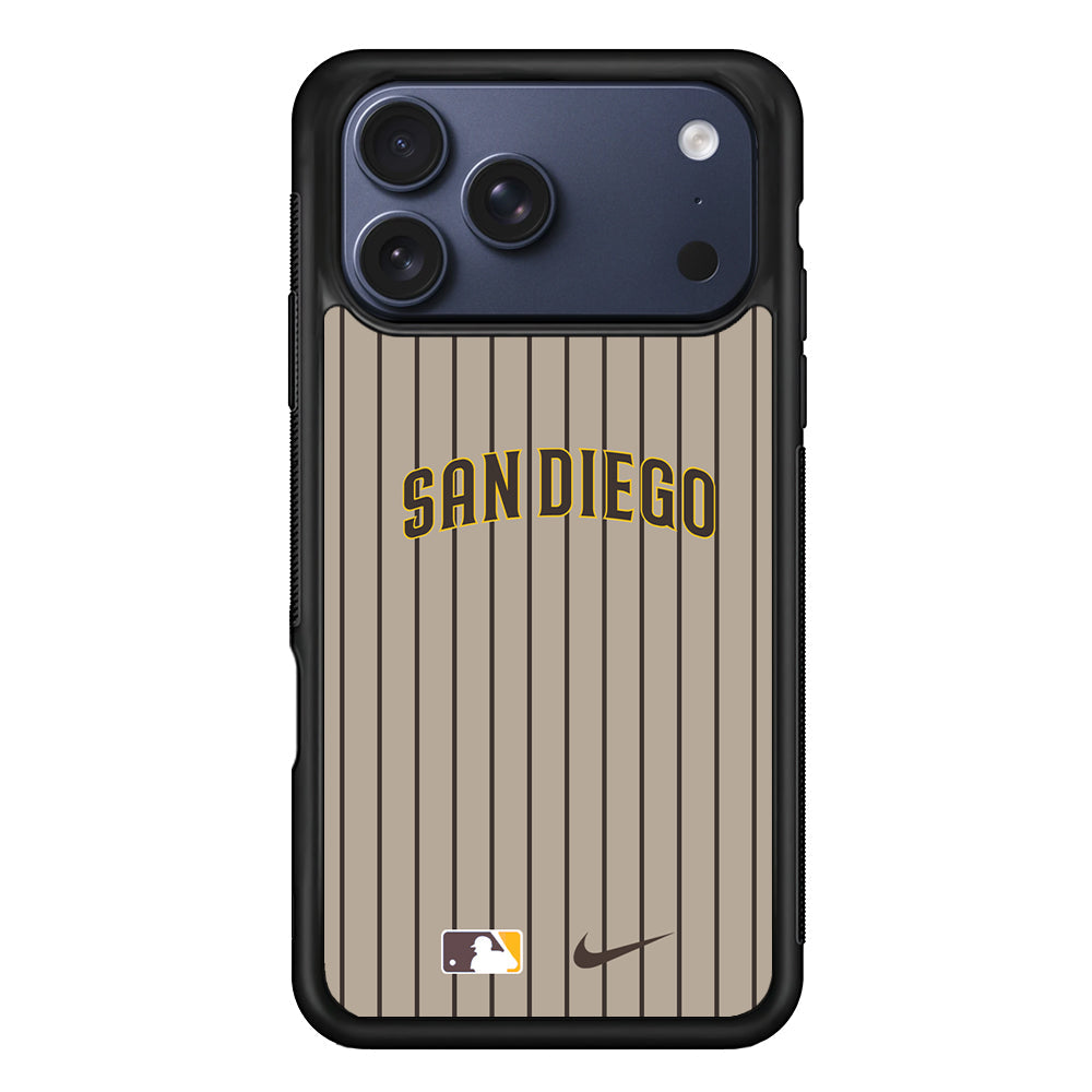 MLB San Diego Padres Brown Nike iPhone 17 Pro Max Case - Altracase