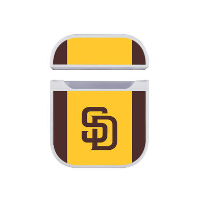 MLB San Diego Padres Logo Apple AirPods Case-AirPod Case-White-Altracase