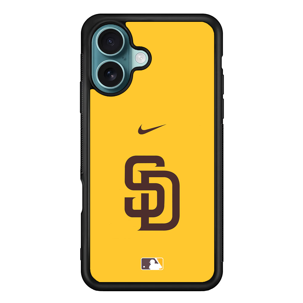 MLB San Diego Padres Yellow Nike iPhone 16 Case - Altracase