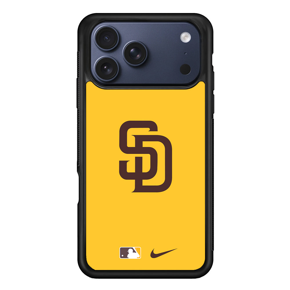MLB San Diego Padres Yellow Nike iPhone 17 Pro Case - Altracase