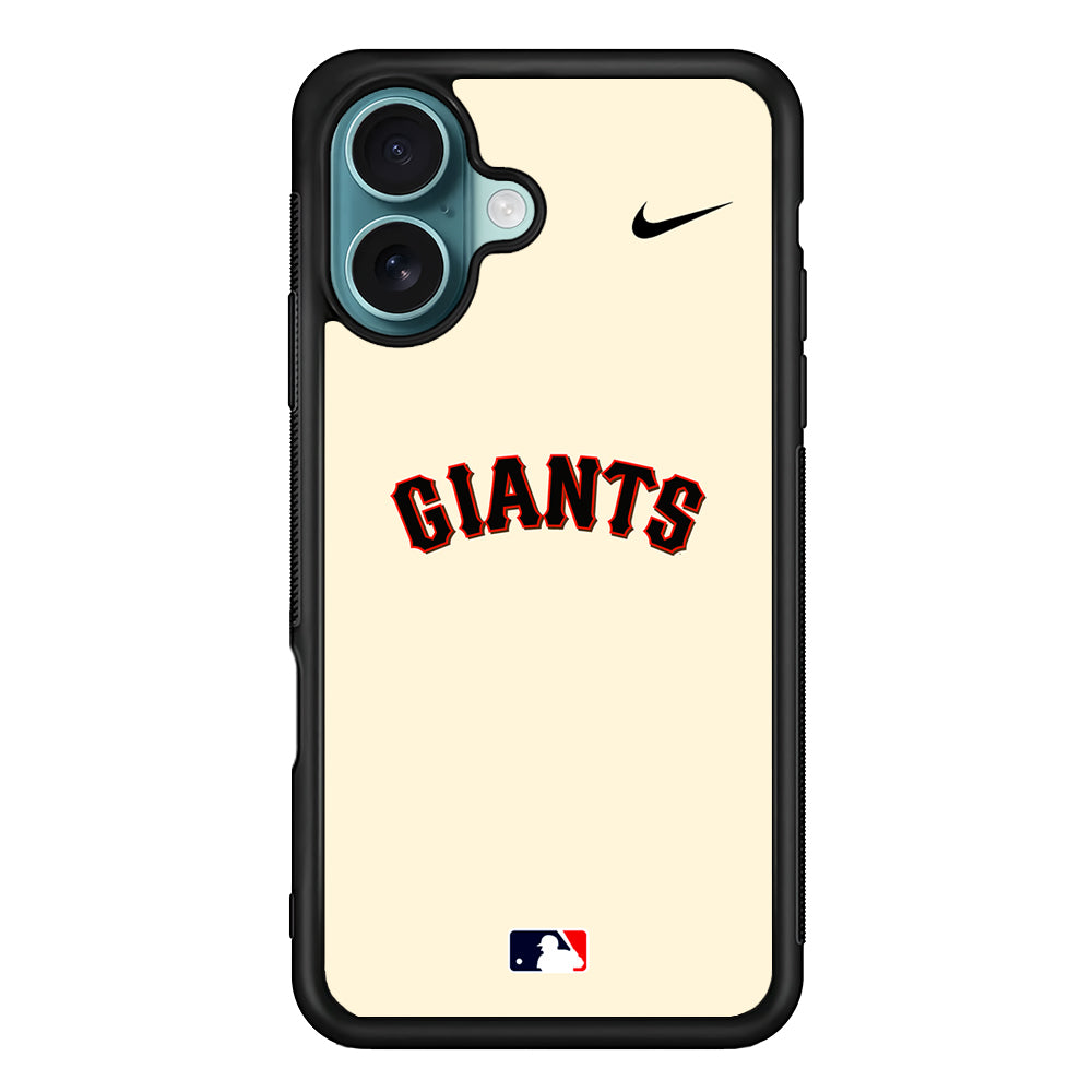 MLB San Francisco Giants Cream Nike iPhone 16 Case - Altracase