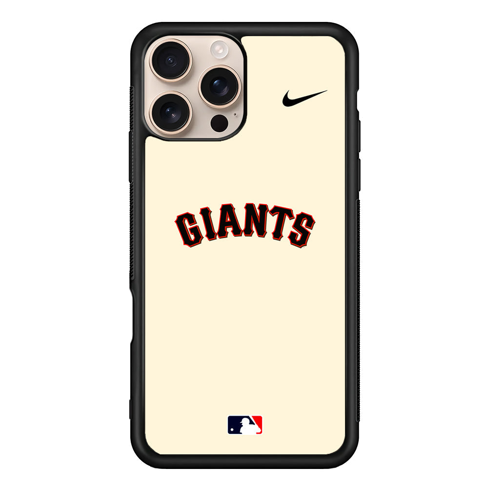 MLB San Francisco Giants Cream Nike iPhone 16 Pro Max Case - Altracase