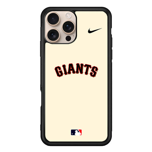 MLB San Francisco Giants Cream Nike iPhone 16 Pro Max Case - Altracase