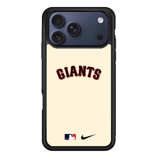 MLB San Francisco Giants Cream Nike iPhone 17 Pro Case - Altracase