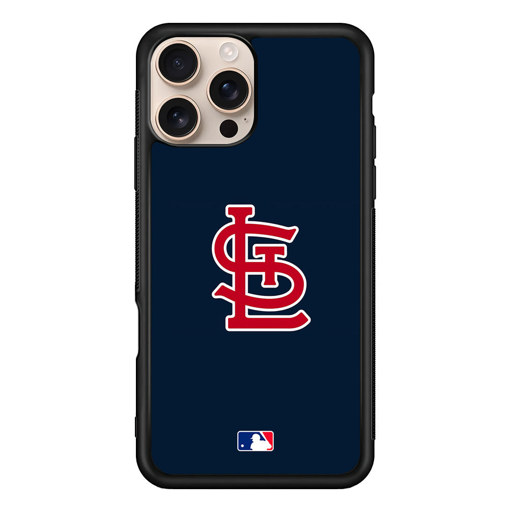 MLB St Louis Cardinals Blue Logo iPhone 16 Pro Max Case - Altracase