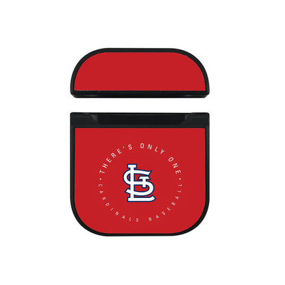 MLB St Louis Cardinals Red Apple AirPods Case-AirPod Case-Black-Altracase