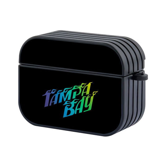 MLB Tampa Bay Rays Black Apple Airpods Pro 2 Case-Airpods Pro 2 Case-Altracase