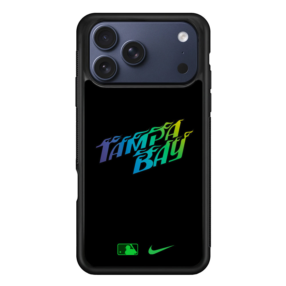 MLB Tampa Bay Rays Black Nike iPhone 17 Pro Case - Altracase