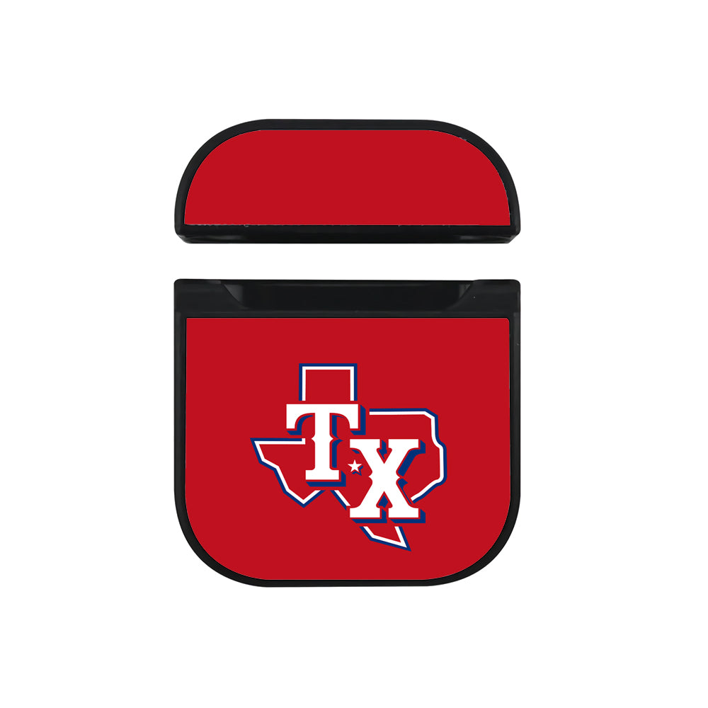 MLB Texas Rangers Red Apple AirPods Case-AirPod Case-Black-Altracase