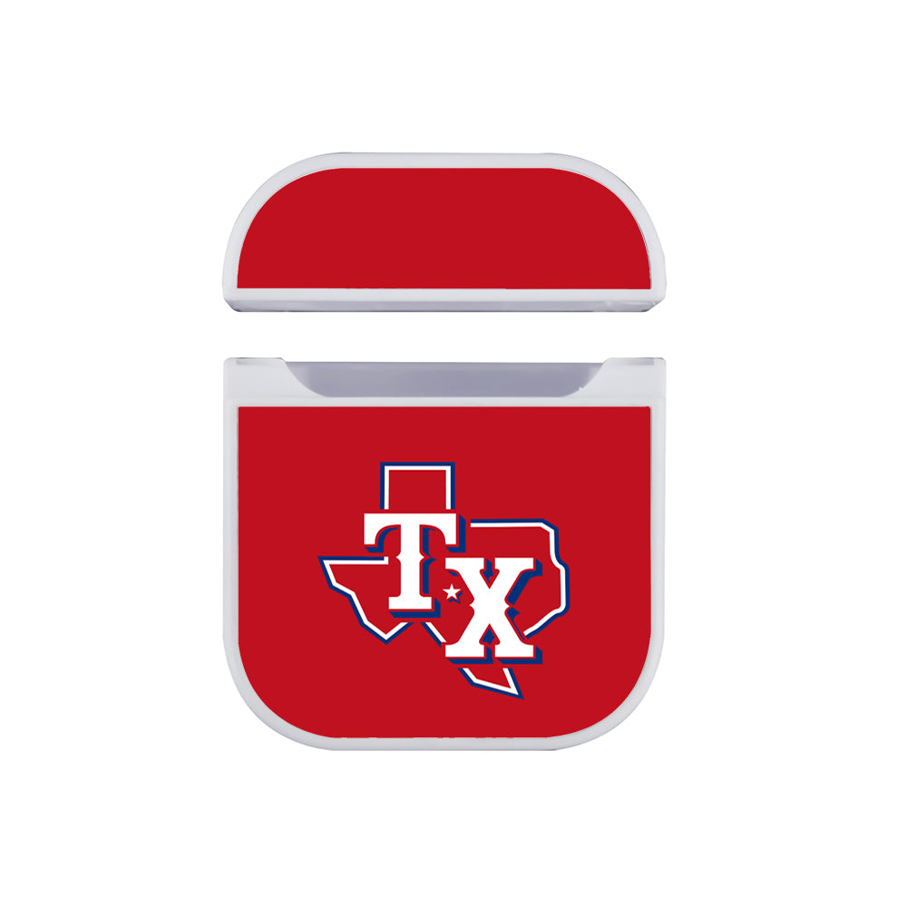 MLB Texas Rangers Red Apple AirPods Case-AirPod Case-White-Altracase