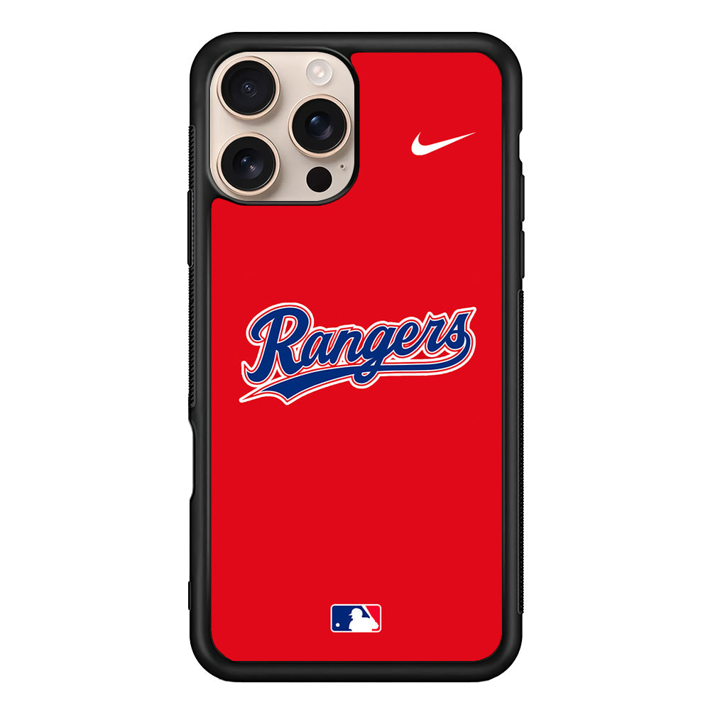 MLB Texas Rangers Red Nike iPhone 16 Pro Max Case - Altracase