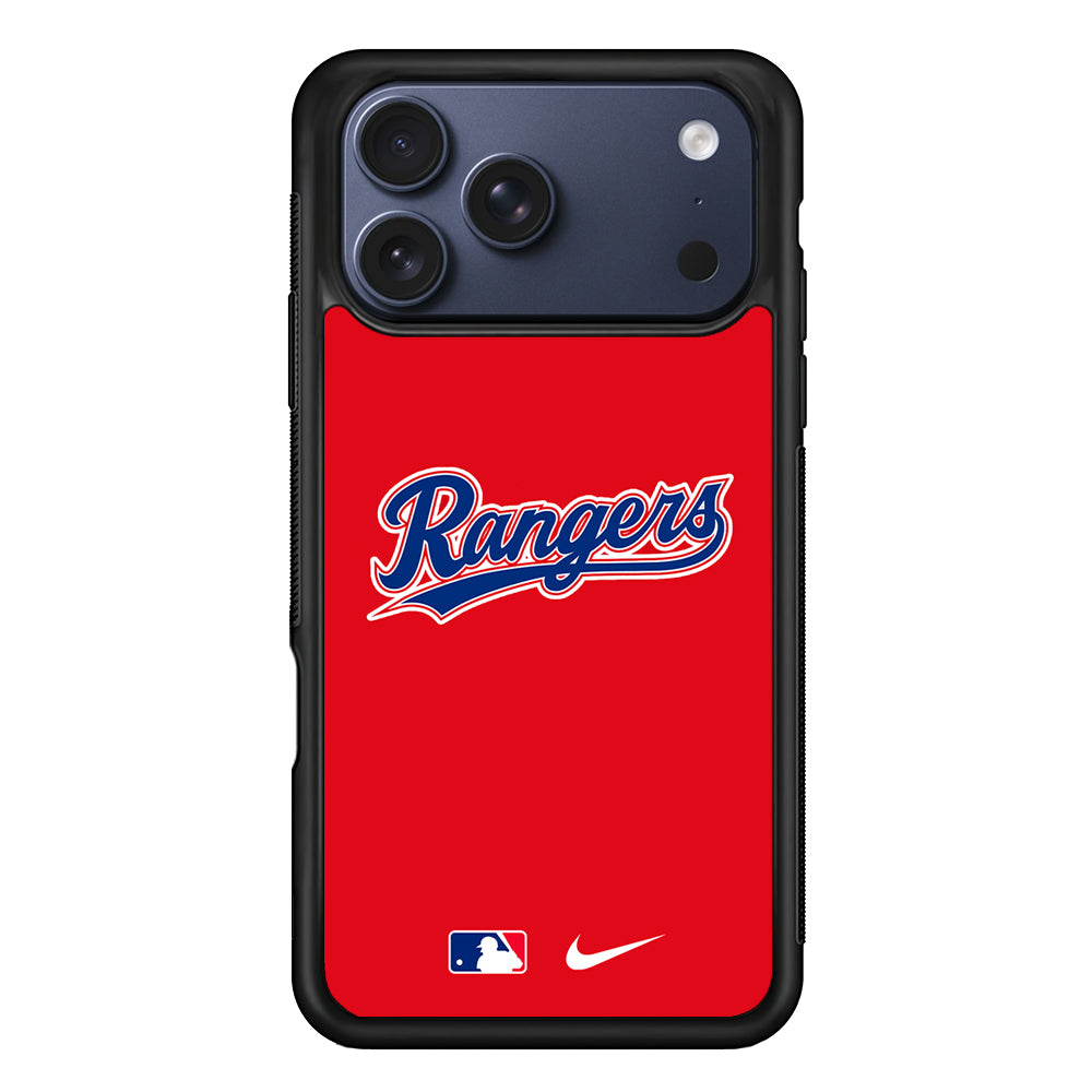 MLB Texas Rangers Red Nike iPhone 17 Pro Case - Altracase