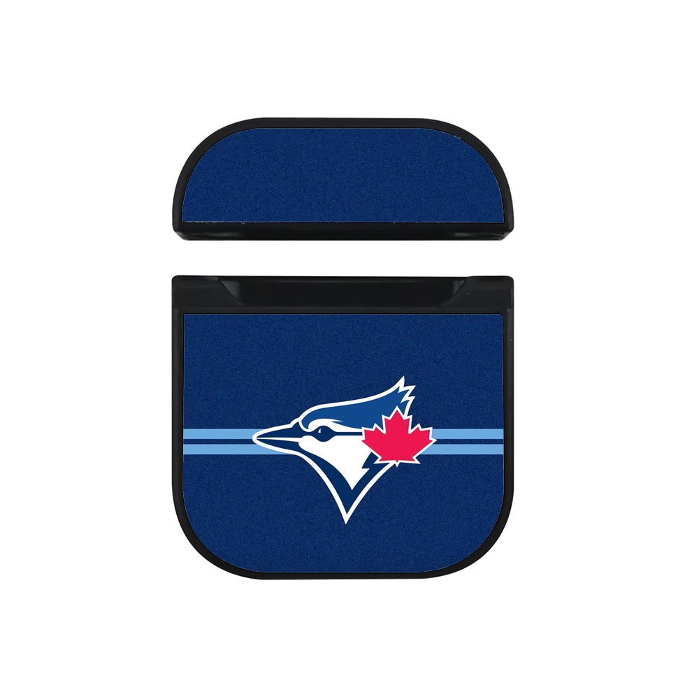 MLB Toronto Blue Jays Stripe Apple AirPods Case-AirPod Case-Black-Altracase