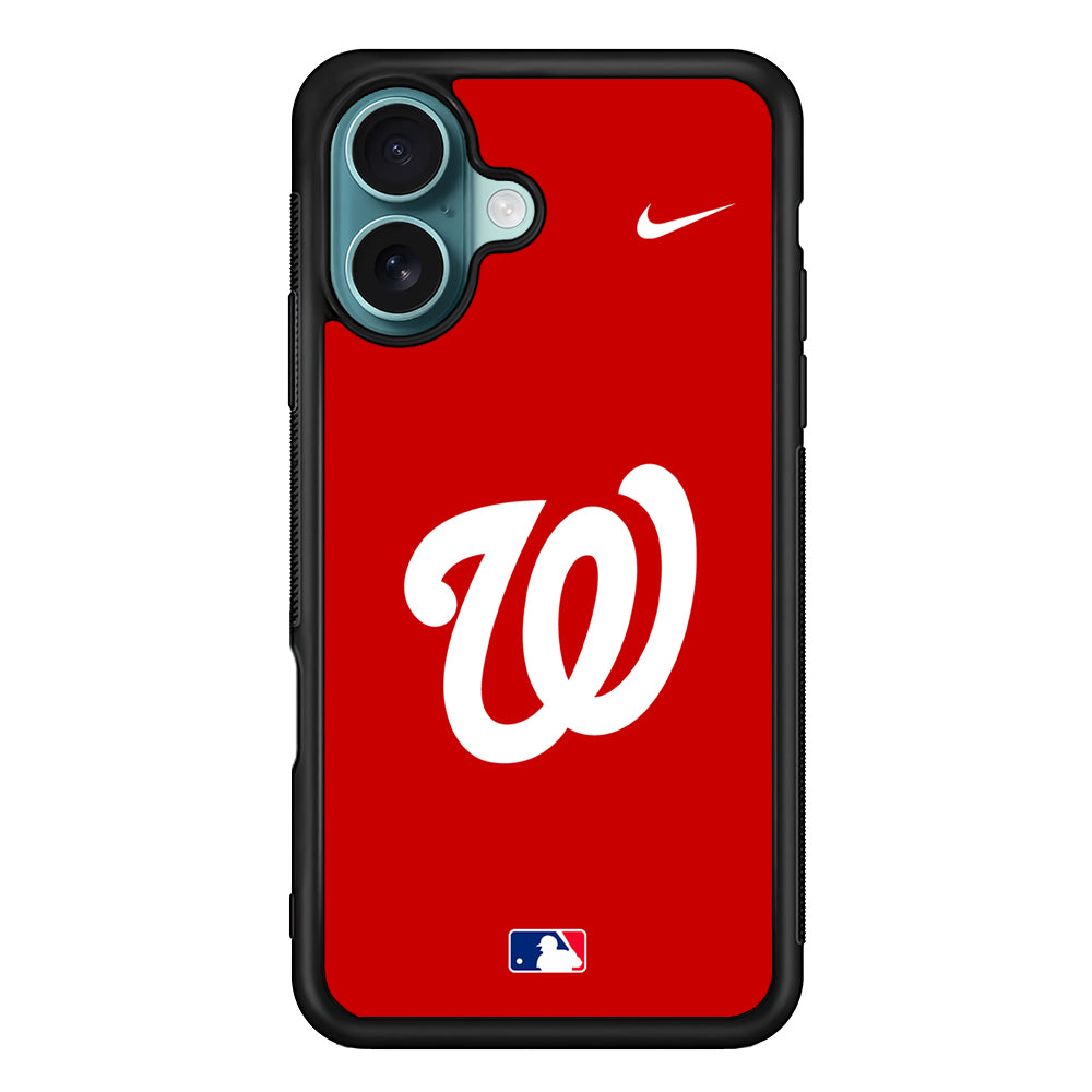 MLB Washington Nationals Red Nike iPhone 16 Case - Altracase