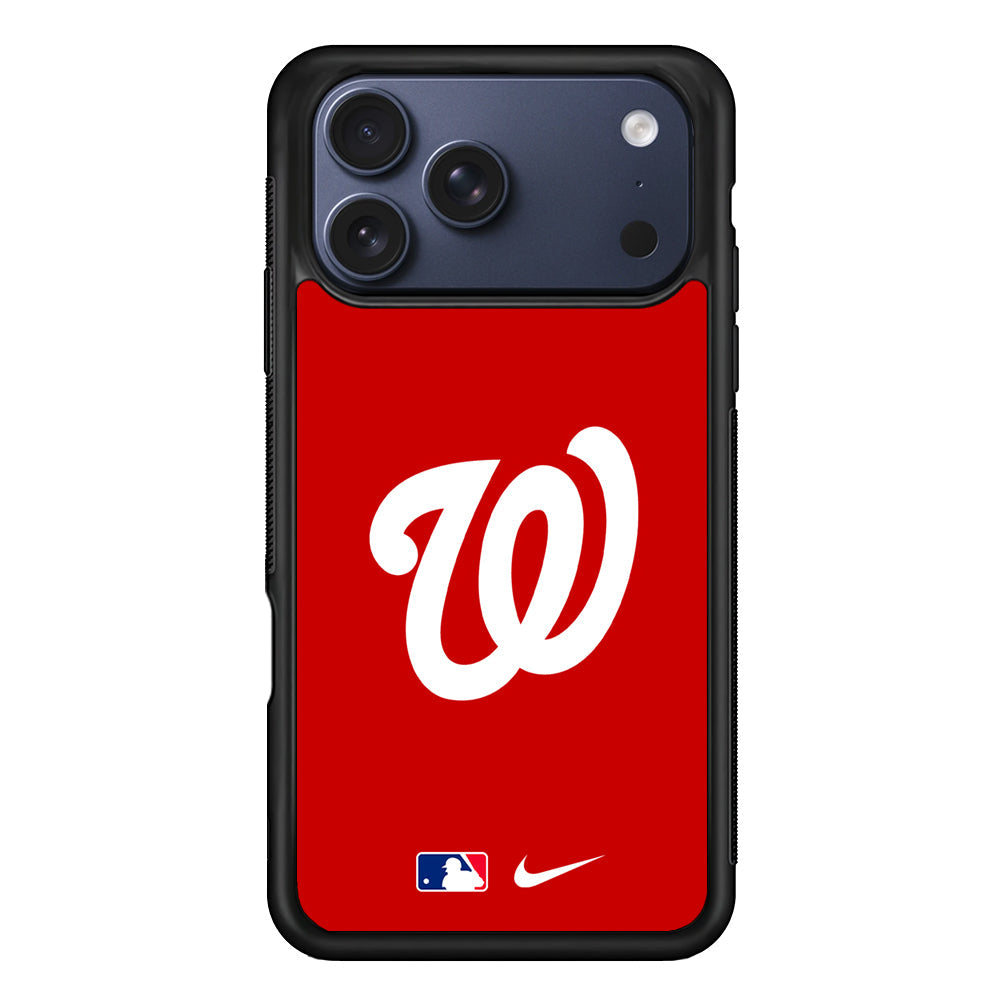 MLB Washington Nationals Red Nike iPhone 17 Pro Max Case - Altracase