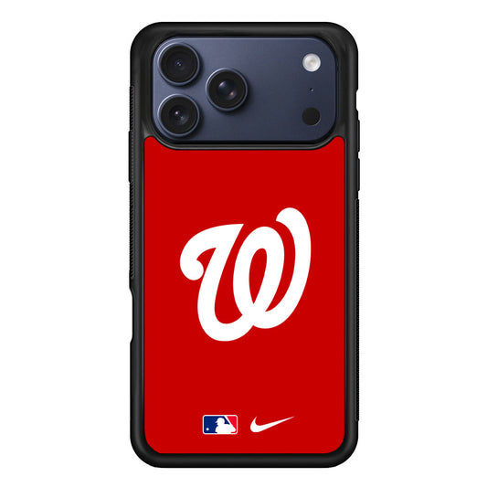 MLB Washington Nationals Red Nike iPhone 17 Pro Max Case - Altracase