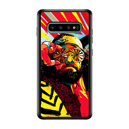 Macho Man Randy Art Samsung Galaxy S10 Case