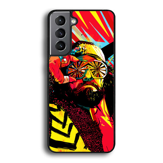 Macho Man Randy Art Samsung Galaxy S23 Plus Case-Phone Case-Rubber Black (2D Case)-Altracase