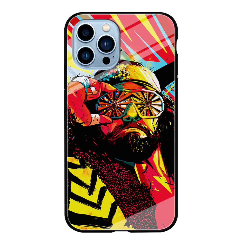 Macho Man Randy Art iPhone 14 Pro Case-Phone Case-Tempered Glass Case-Altracase