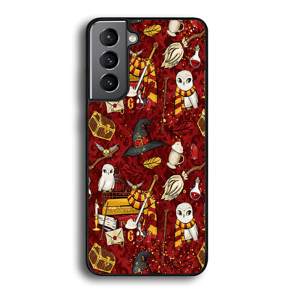 Magic Art Red Samsung Galaxy S23 Plus Case-Phone Case-Rubber Black (2D Case)-Altracase
