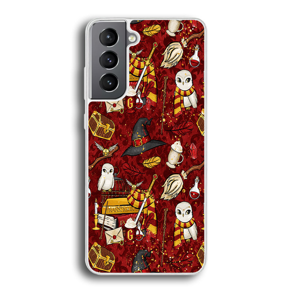 Magic Art Red Samsung Galaxy S23 Plus Case-Phone Case-Rubber White (2D Case)-Altracase