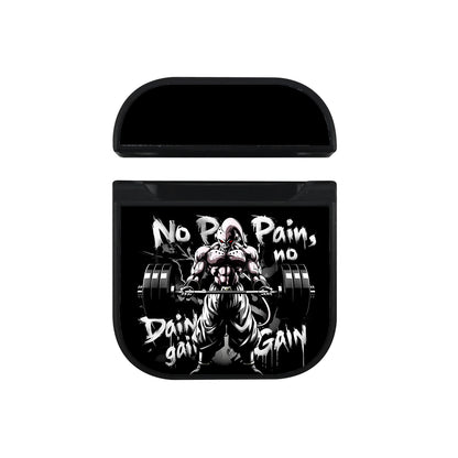 Majin Buu No Pain No Gain Apple AirPods Case-AirPod Case-Black-Altracase