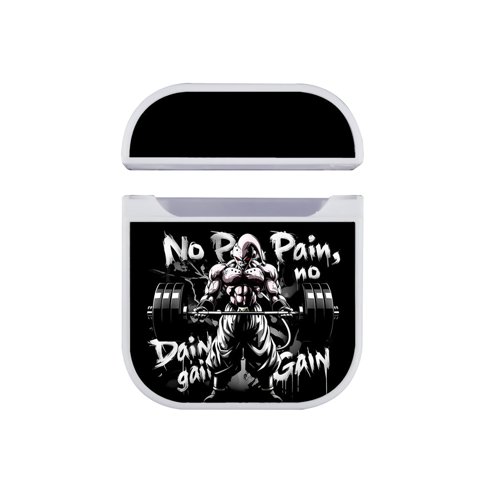 Majin Buu No Pain No Gain Apple AirPods Case-AirPod Case-White-Altracase