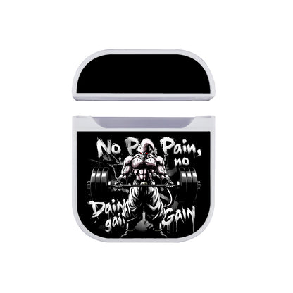 Majin Buu No Pain No Gain Apple AirPods Case-AirPod Case-White-Altracase