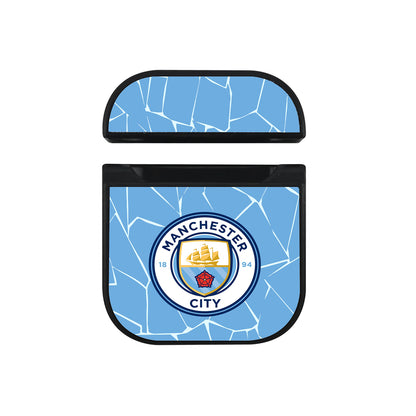 Manchester City Logo Jersey Apple AirPods Case-AirPod Case-Black-Altracase