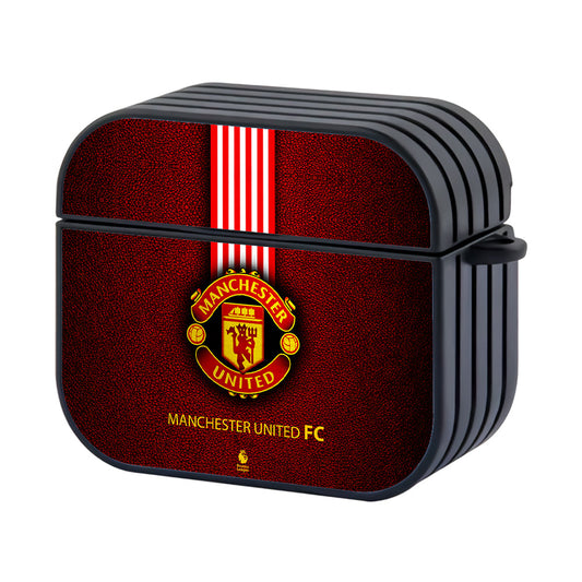 Manchester United Logo Red Hard Plastic Case Cover For Apple AirPods 4 - AirPod Case - Altracase