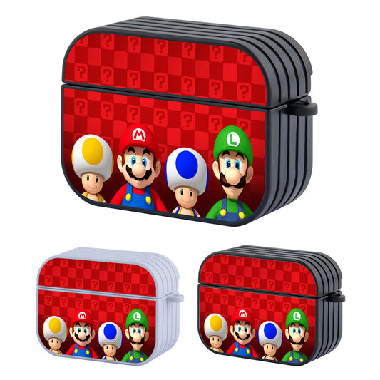 Mario Bros Character Hard Plastic Case Cover For Apple Airpods Pro