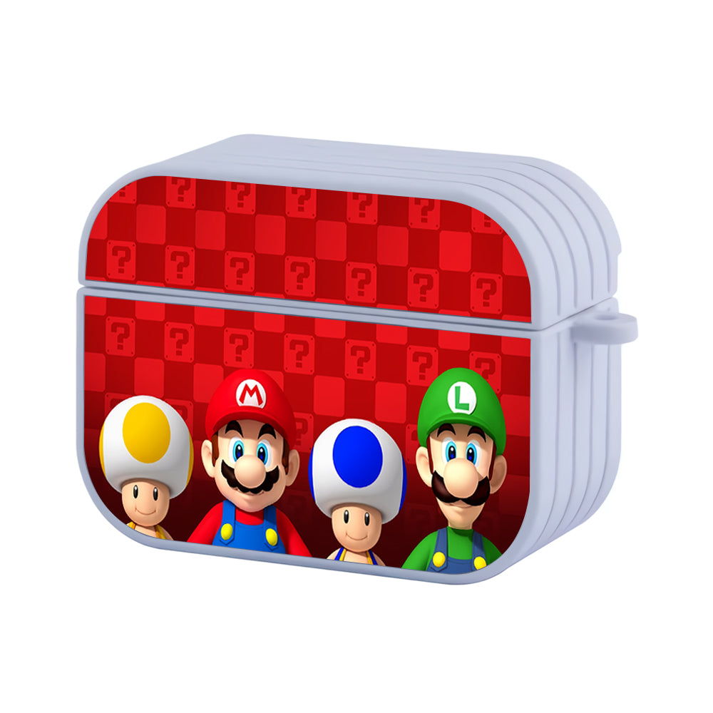 Mario Bros Character Hard Plastic Case Cover For Apple Airpods Pro